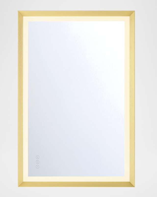 Artell 36" LED Lighted Mirror, Gold